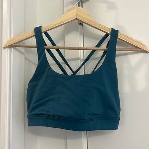 LULULEMON - ENERGY BRA - SIZE 6 - TEAL - LIKE NEW